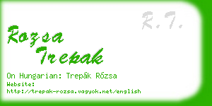 rozsa trepak business card